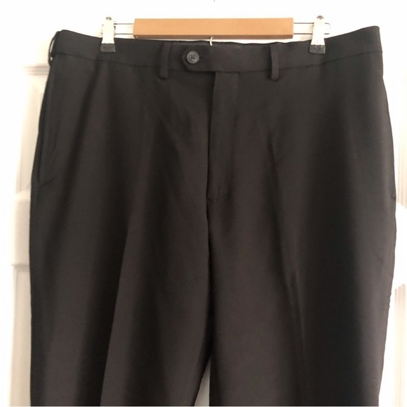 Hagger black classic fit Eclo Stria striped dress pants in size 38x30 - Picture 2 of 16